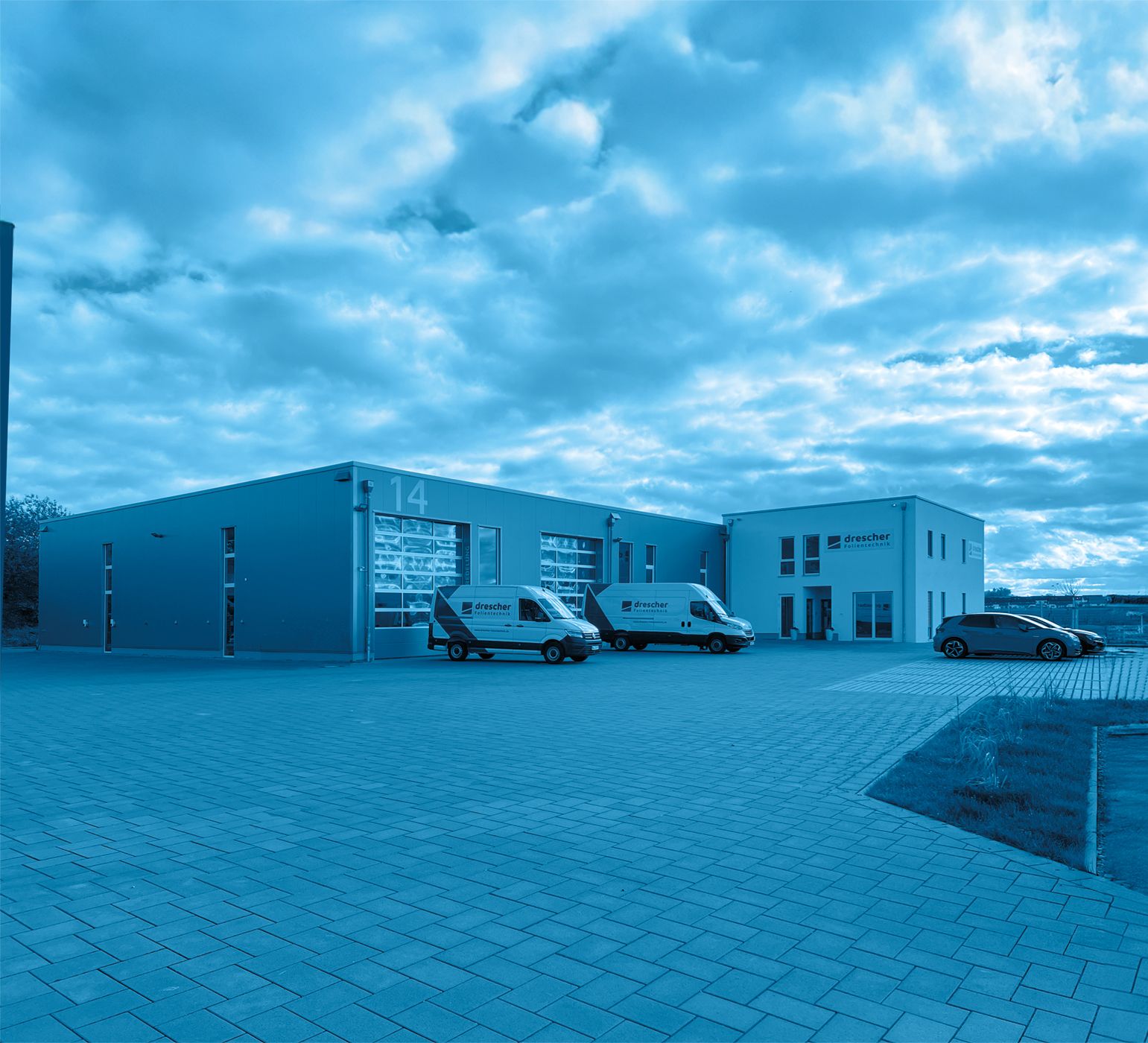 Firmensitz von Drescher Folientechnik in Bellenberg / Neu Ulm – Experten für Werbetechnik und Fahrzeugbeschriftung